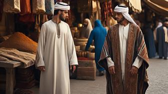 Der arabische mantelartiger Umhang: Stil, Tradition und Verwendung