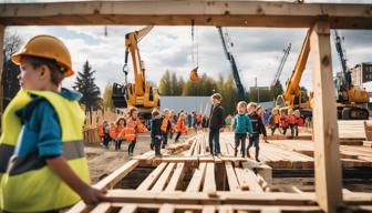 Ersatz-Pausenhof: Kinder einer Erlanger Grundschule gehen über 'Brücke' um Baustellen zu umgehen