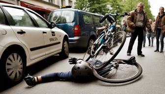 Fahrradfahrerin stürzt in Erlangen wegen unaufmerksamem Taxifahrer