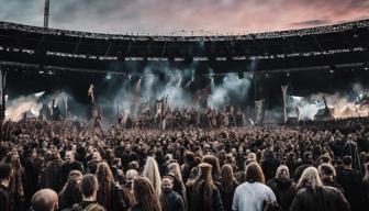 Fans in Nürnberg warten vor der Kia-Arena gespannt auf die Wikinger-Performance