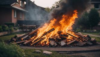 Feuer in Erlangen vernichtet Spielzeug und Gartenmöbel des Kinderhorts