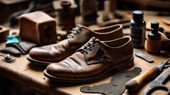 Lederflicken auf dem Schuh - Tipps zur Reparatur und Pflege