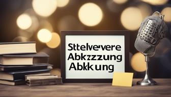 Stellvertreter Abkürzung: Die optimale Lösung für alle Fälle!